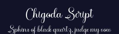 Chigoda Script by Nurul Kamal — Script Handwritten Font — thumbnail 2