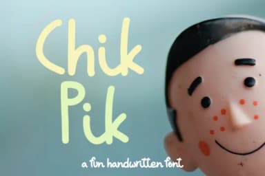 Chik Pik Font by Pasha Larin — Script Handwritten Font — thumbnail 1