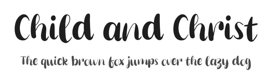 Child and Christ by Sarif Letter — Script Handwritten Font