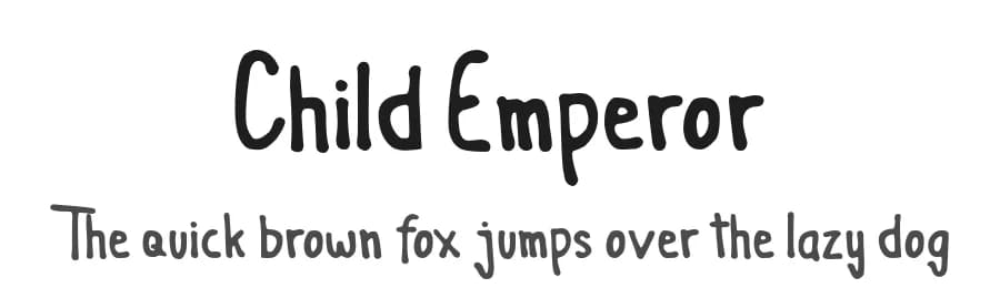 Child Emperor by Pidco Art — Script Handwritten Font