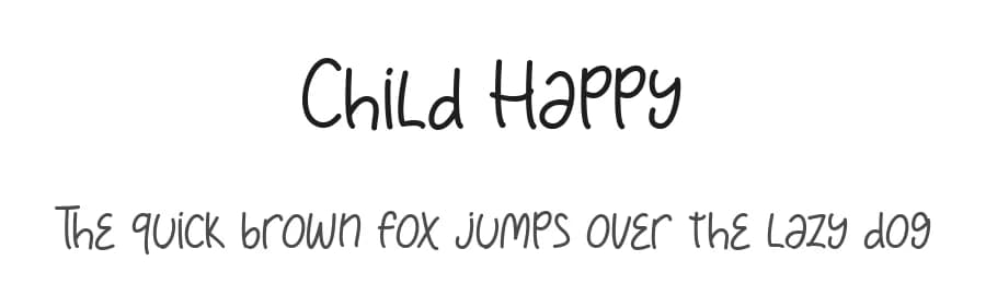 Child Happy by Nabila — Script Handwritten Font
