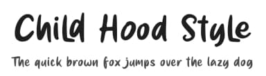 Child Hood Style by www.movefont .com — Script Handwritten Font — thumbnail 1