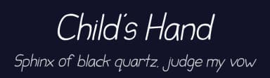 Child's Hand by Joseph Dawson — Script Handwritten Font — thumbnail 2