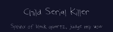 Child Serial Killer by Klein Smith — Script Handwritten Font — thumbnail 2