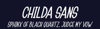 Childa Sans by Nurul Kamal — Script Handwritten Font — thumbnail 2