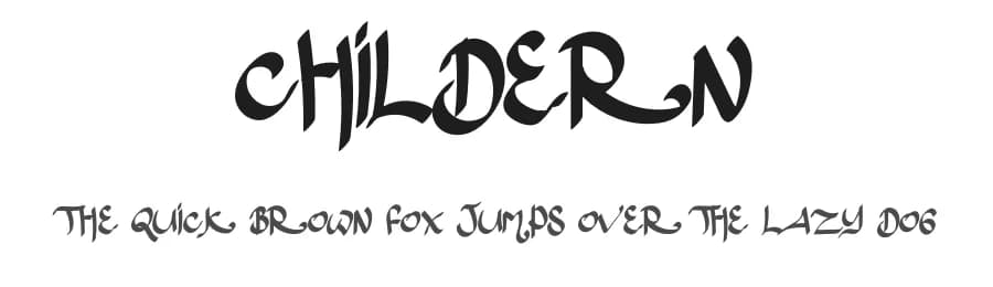 Childern by Mr.Soon Design — Script Handwritten Font