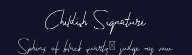 Childish Signature by Rudi Winarko — Script Handwritten Font — thumbnail 2