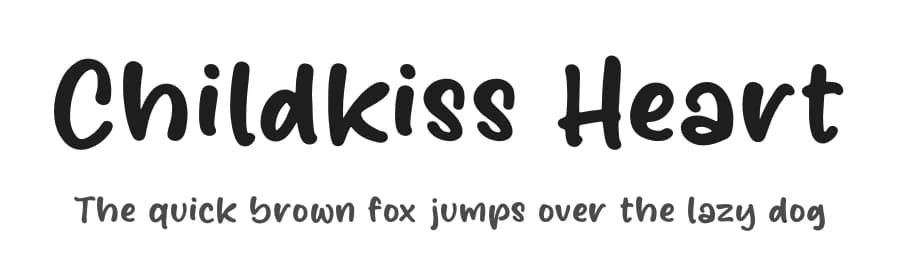 Childkiss Heart by Perspectype Studio - Letterena.com — Script Handwritten Font