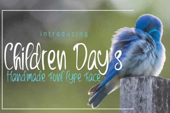 Children Day's Font by jehansyah251 — Script Handwritten Font