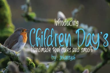 Children Day's Font by jehansyah251 — Script Handwritten Font — thumbnail 5