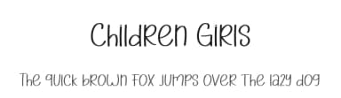 Children Girls by Etik Fatimah — Script Handwritten Font — thumbnail 1