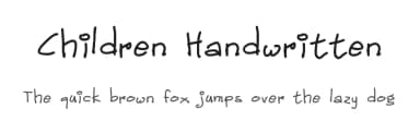 Children Handwritten by Royaltype — Script Handwritten Font — thumbnail 1