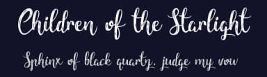 Children of the Starlight by Cat.B — Script Handwritten Font — thumbnail 2