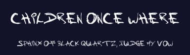 Children Once Where by J0hnnie — Script Handwritten Font — thumbnail 2