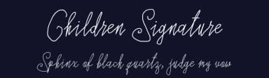 Children Signature by Royaltype — Script Handwritten Font — thumbnail 2
