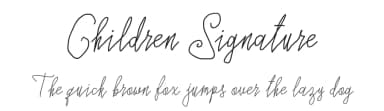 Children Signature by Royaltype — Script Handwritten Font — thumbnail 1