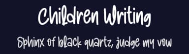 Children Writing by Andi Moz — Script Handwritten Font — thumbnail 2