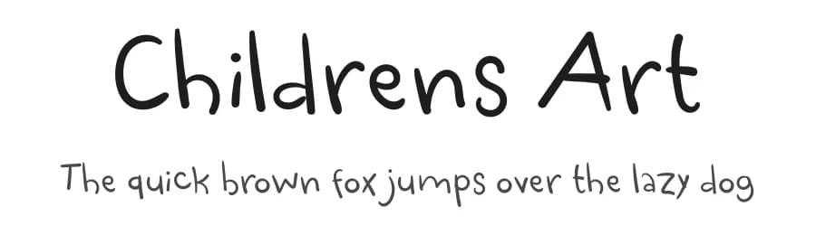 Childrens Art by Luluk Surotul — Script Handwritten Font