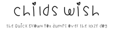 Childs Wish by Des Gomez — Script Handwritten Font — thumbnail 1