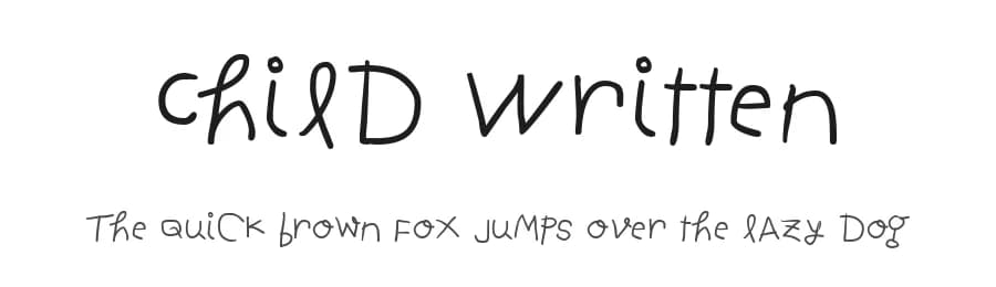 Child Written by Manfred Klein — Script Handwritten Font