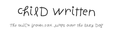 Child Written by Manfred Klein — Script Handwritten Font — thumbnail 1