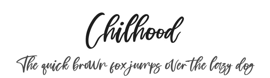 Chilhood by Perspectype Studio - Letterena.com — Script Handwritten Font