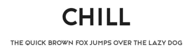 Chill by Vladimir Nikolic — Sans Serif Font — thumbnail 1