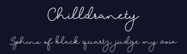 Chilldranety by Alfaraby Studio — Script Handwritten Font — thumbnail 2