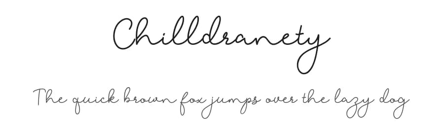 Chilldranety by Alfaraby Studio — Script Handwritten Font