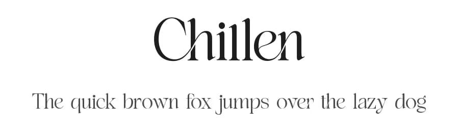 Chillen by ToniStudio — Serif Font