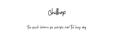 Chillhop by Eifetstype — Script Handwritten Font — thumbnail 1