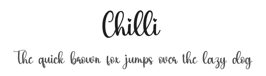 Chilli by Scratchones — Script Handwritten Font