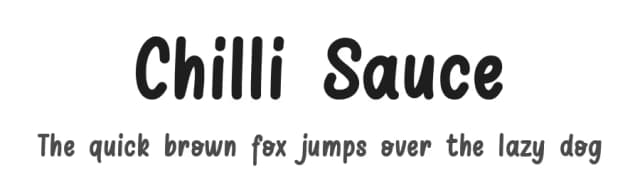 Chilli Sauce by Kurnia Setyadi — Script Handwritten Font