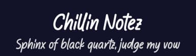Chillin Notez by Four Lines — Script Handwritten Font — thumbnail 2