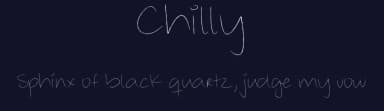 Chilly by Cecilia Rodríguez — Script Handwritten Font — thumbnail 2