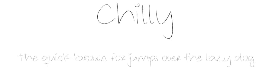 Chilly by Cecilia Rodríguez — Script Handwritten Font