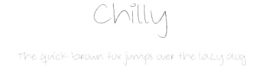 Chilly by Cecilia Rodríguez — Script Handwritten Font — thumbnail 1