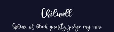 Chilwell by Supersemar Letter — Script Handwritten Font — thumbnail 2