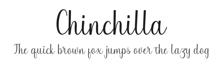 Chinchilla by JoeCreative — Script Handwritten Font