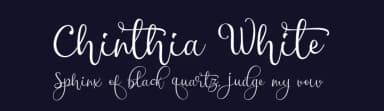 Chinthia White by Arief HK — Script Handwritten Font — thumbnail 2