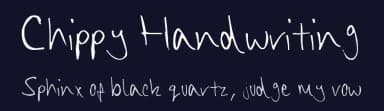 Chippy Handwriting by Chippy Bowey — Script Handwritten Font — thumbnail 2