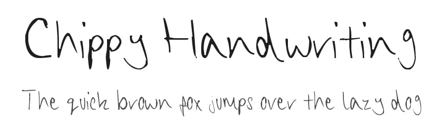 Chippy Handwriting by Chippy Bowey — Script Handwritten Font