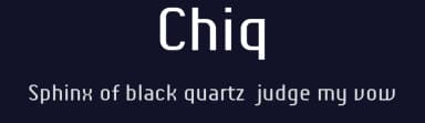Chiq by ingoFonts — Sans Serif Font — thumbnail 2