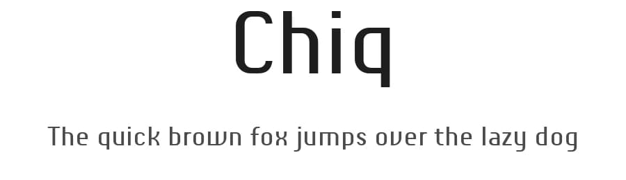 Chiq by ingoFonts — Sans Serif Font