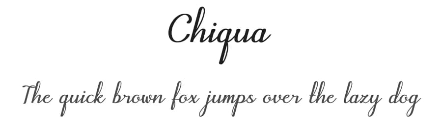 Chiqua by Akarija Studio — Script Handwritten Font