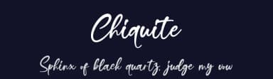 Chiquite by Ditoollis Project — Script Handwritten Font — thumbnail 2