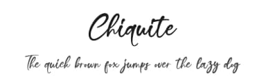 Chiquite by Ditoollis Project — Script Handwritten Font — thumbnail 1