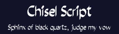 Chisel Script by Ajith Rajan — Script Handwritten Font — thumbnail 2