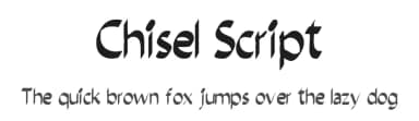 Chisel Script by Ajith Rajan — Script Handwritten Font — thumbnail 1