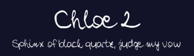 Chloe 2 by Chloe — Script Handwritten Font — thumbnail 2